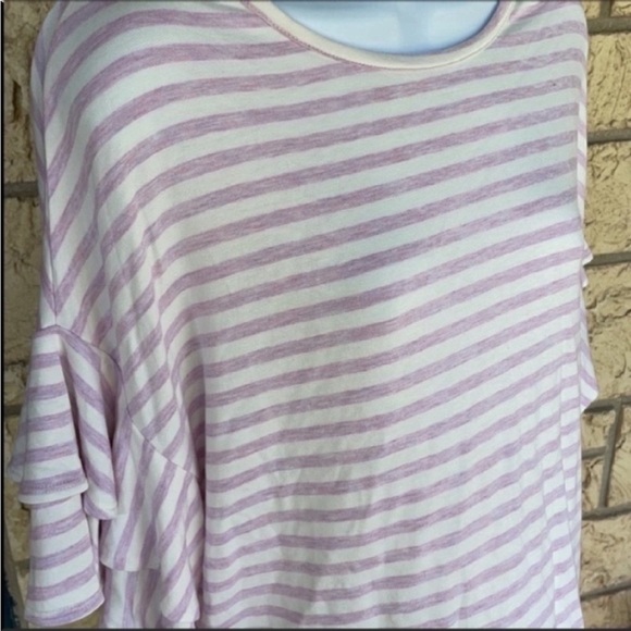 Loft Lounge comfy Soft Stripe Top Oversized Size XS - Picture 8 of 11